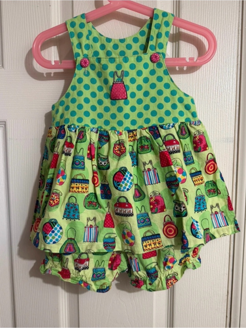 Vintage Chicken Noodle San Francisco Romper 24M